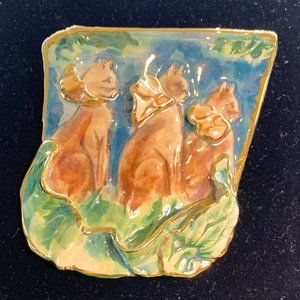 Artists Choice San Francisco Vintage Handcrafted Artisan Brooch Wearable Art